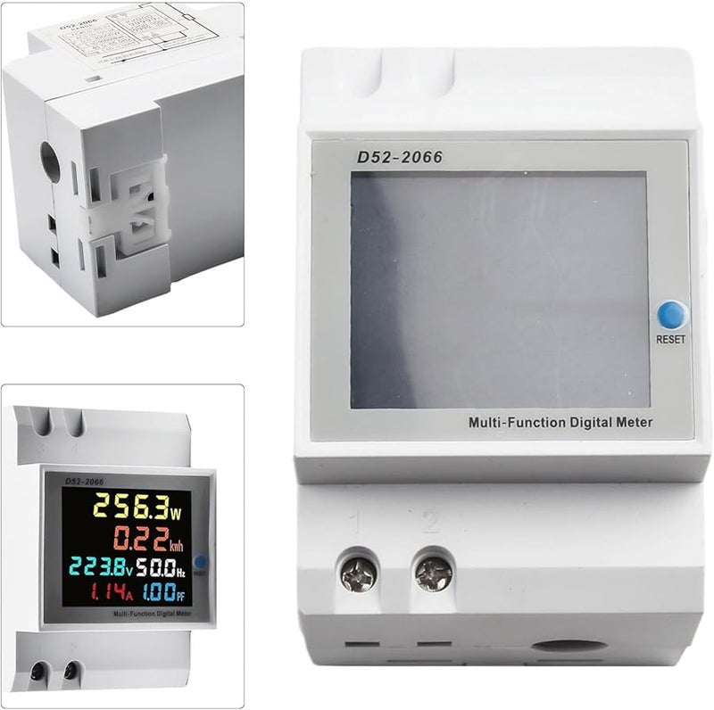 100A AC Power Meter With Current Transformer LCD Display Multi Parameter Measurement - Image 4